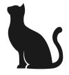 cat-silhouette-icon-sitting-symbol-vector-45202636